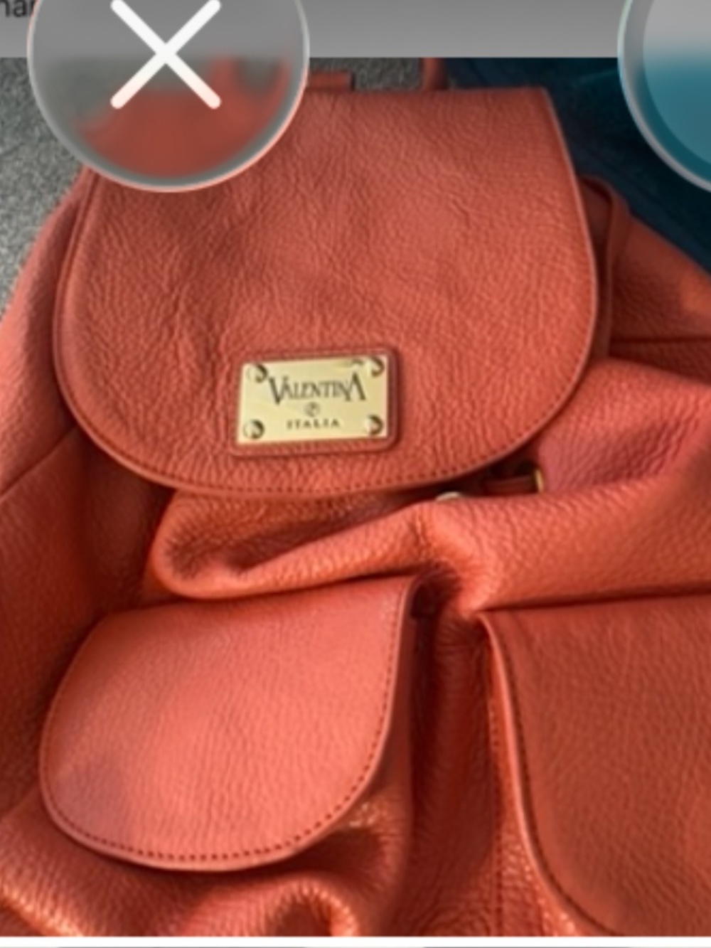 Orange backpack